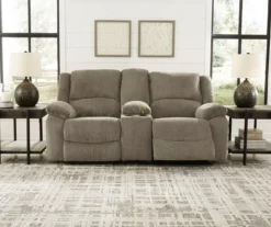 Draycoll Pewter Reclining Console Loveseat -Furniture Sale Shop 810519716 4