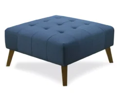 Jasper Navy Peacock Square Ottoman -Furniture Sale Shop 810519917 2