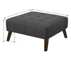 Jasper Navy Peacock Square Ottoman -Furniture Sale Shop 810519917 4