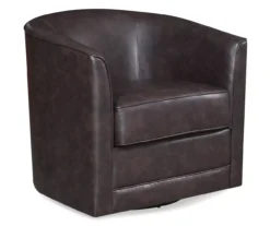Willow River Hammond Faux Leather Swivel Accent Chair -Furniture Sale Shop 810519938 2
