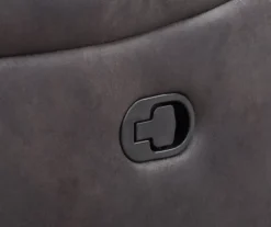 New Albany Dark Graphite Leather Look Micro Suede Swivel Reclining Glider 16 New Albany Dark Graphite Leather Look Micro Suede Swivel Reclining Glider -Furniture Sale Shop 810519941 3