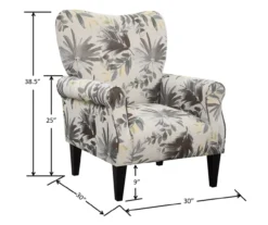 Willow River Lincoln Floral Accent Chair -Furniture Sale Shop 810519969 4