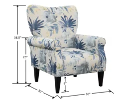Willow River Lincoln Floral Accent Chair -Furniture Sale Shop 810519970 4