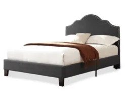 Lombard Charcoal Gray California King Upholstered Bed -Furniture Sale Shop 810519986 2