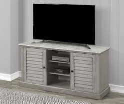 52" Faux Marble Shutter Door TV Stand -Furniture Sale Shop 810524648 1