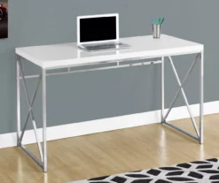 Monarch Metal Computer Desk -Furniture Sale Shop 810527355 1