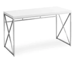 Monarch Metal Computer Desk -Furniture Sale Shop 810527355 2