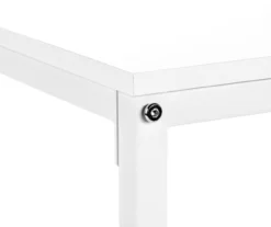 White Metal L-Shaped Corner Desk -Furniture Sale Shop 810527370 7