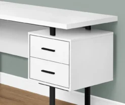 White & Black 3-Drawer L-Shaped Corner Desk 9 White & Black 3-Drawer L-Shaped Corner Desk -Furniture Sale Shop 810527374 3