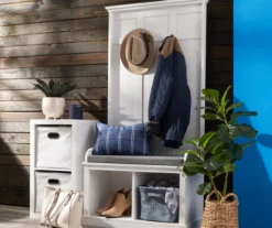 Real Living Villa Park 2-Hook Hall Tree With Cushioned Bench -Furniture Sale Shop 810529577 3