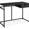 Black Marble Look Computer Desk -Furniture Sale Shop 810533363 2