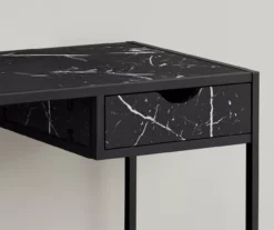 Black Marble Look Computer Desk -Furniture Sale Shop 810533363 4