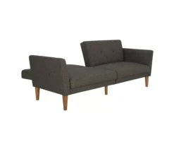 Regal Gray Linen Convertible Sleeper Futon -Furniture Sale Shop 810535613 5