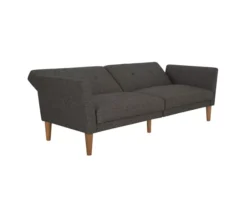 Regal Gray Linen Convertible Sleeper Futon -Furniture Sale Shop 810535613 6
