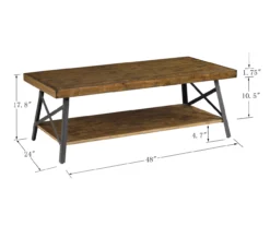 Pomona Pine Brown Coffee Table -Furniture Sale Shop 810535747 2