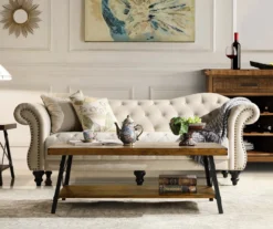 Pomona Pine Brown & Steel Gray 24" Wood Open-Shelf End Table -Furniture Sale Shop 810535748 10