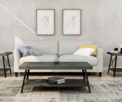 Pomona Gray & Steel Gray 24" Wood Open-Shelf End Table -Furniture Sale Shop 810535749 8