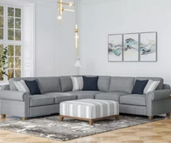 Stone Gray Square Wood Leg Ottoman 11 Stone Gray Square Wood Leg Ottoman -Furniture Sale Shop 810535755 6