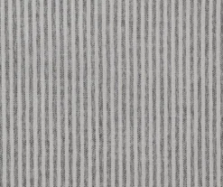 Pebble Gray Striped Upholstered Round Ottoman -Furniture Sale Shop 810535758 3