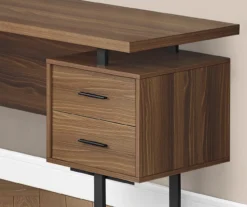 Walnut Wood Look 3-Drawer L-Shaped Corner Computer Desk 9 Walnut Wood Look 3-Drawer L-Shaped Corner Computer Desk -Furniture Sale Shop 810535778 4