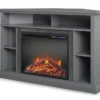 Flaxton Graphite Gray Electric Corner Fireplace Console -Furniture Sale Shop 810538183 3