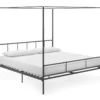 Marion Dark Gray Metal King Canopy Bed -Furniture Sale Shop 810538378 3