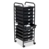 Black Metal 10-Drawer Rolling Storage Cart -Furniture Sale Shop 810539916 1