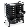 Black Metal 12-Drawer Rolling Storage Cart 2 Black Metal 12-Drawer Rolling Storage Cart -Furniture Sale Shop 810539917 1