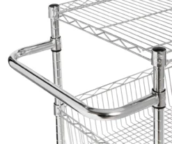 Chrome 3-Shelf Storage Cart -Furniture Sale Shop 810539919 4