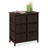 Black 6-Drawer Woven Strap Chest -Furniture Sale Shop 810539930 1