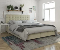 CosmoLiving Elizabeth Velvet Storage Bed -Furniture Sale Shop 810540949 3