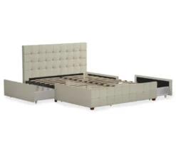 CosmoLiving Elizabeth Velvet Storage Bed -Furniture Sale Shop 810540949 4