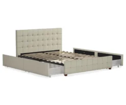 CosmoLiving Elizabeth Velvet Storage Bed -Furniture Sale Shop 810540949 5