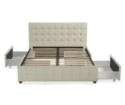 CosmoLiving Elizabeth Velvet Storage Bed -Furniture Sale Shop 810540949 6