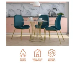 CosmoLiving Astor Velvet Dining Chair -Furniture Sale Shop 810540999 5