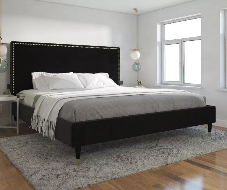 CosmoLiving Audrey Velvet King Bed 4 CosmoLiving Audrey Velvet King Bed - Image 2