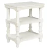 Dannerville Antique White 3-Tier Accent Table With USB Charging -Furniture Sale Shop 810542271
