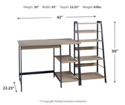 Soho 2-Piece Home Office Desk & Bookshelf Set -Furniture Sale Shop 810542285 3