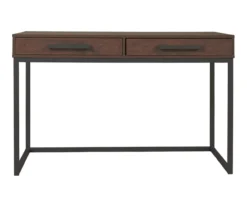 Horatio Brown & Gunmetal Wood Desk -Furniture Sale Shop 810542288 4