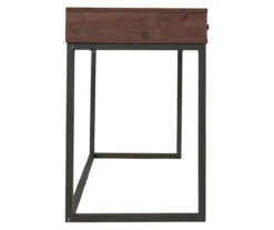 Horatio Brown & Gunmetal Wood Desk -Furniture Sale Shop 810542288 6