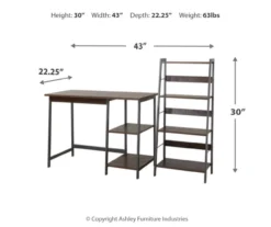 Soho 2-Piece Wooden Desk & Bookcase Set -Furniture Sale Shop 810542289 3