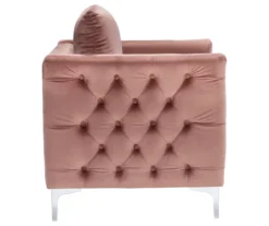 Lizmont Blush Tufted Velvet Accent Chair 12 Lizmont Blush Tufted Velvet Accent Chair -Furniture Sale Shop 810542292 4