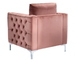 Lizmont Blush Tufted Velvet Accent Chair 13 Lizmont Blush Tufted Velvet Accent Chair -Furniture Sale Shop 810542292 5