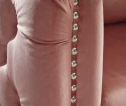 Lizmont Blush Tufted Velvet Accent Chair 14 Lizmont Blush Tufted Velvet Accent Chair -Furniture Sale Shop 810542292 6