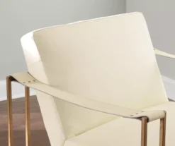 Kleemore Ostrich Embossed Leather Accent Chair -Furniture Sale Shop 810542293 4