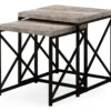 Monarch Reclaimed Wood Look 2-Piece Nesting Table Set 1 Monarch Reclaimed Wood Look 2-Piece Nesting Table Set -Furniture Sale Shop 810542383 2
