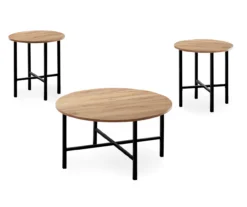 Monarch Round 3-Piece Occasional Table Set 26 Monarch Round 3-Piece Occasional Table Set -Furniture Sale Shop 810542422 2