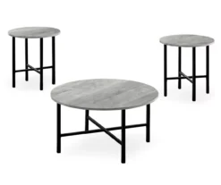 Monarch Round 3-Piece Occasional Table Set 24 Monarch Round 3-Piece Occasional Table Set -Furniture Sale Shop 810542425 2