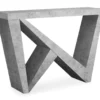 Gray Asymmetrical Console Table