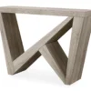 Dark Taupe Asymmetrical Console Table